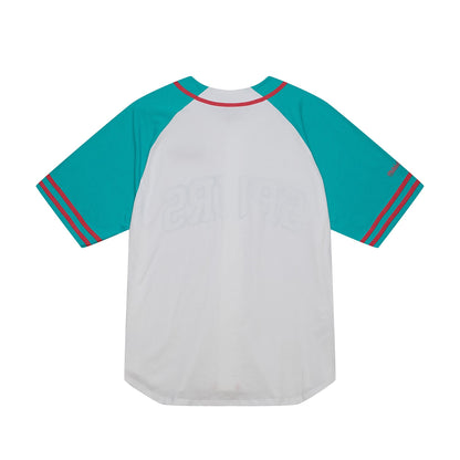 San Antonio Spurs Mitchell Ness Practice Day Baseball Jersey White