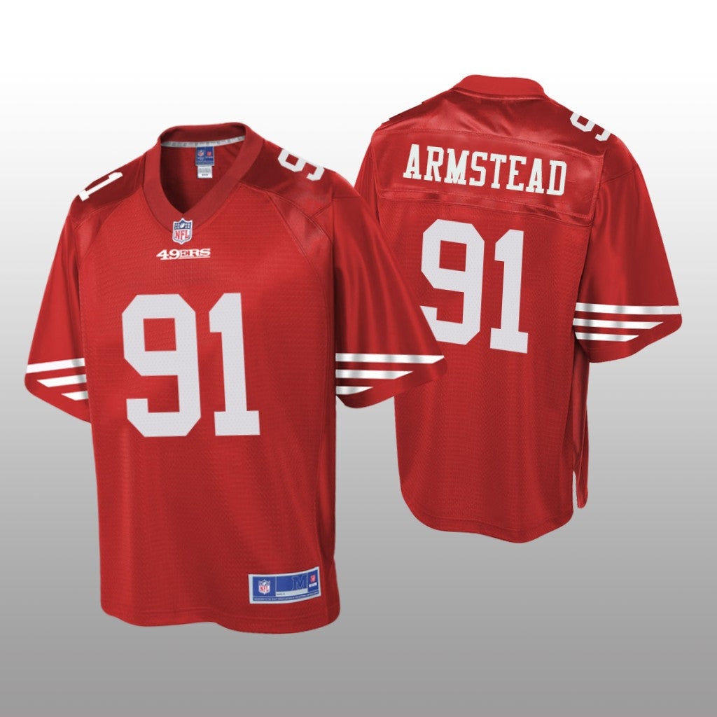 San Francisco 49ers #91 Red Arik Armstead Pro Line Jersey Youth