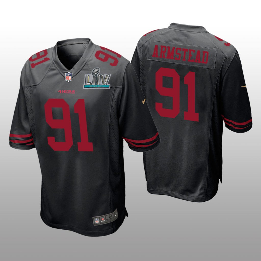 San Francisco 49ers Arik Armstead Black Game Jersey Super Bowl LIV Men's
