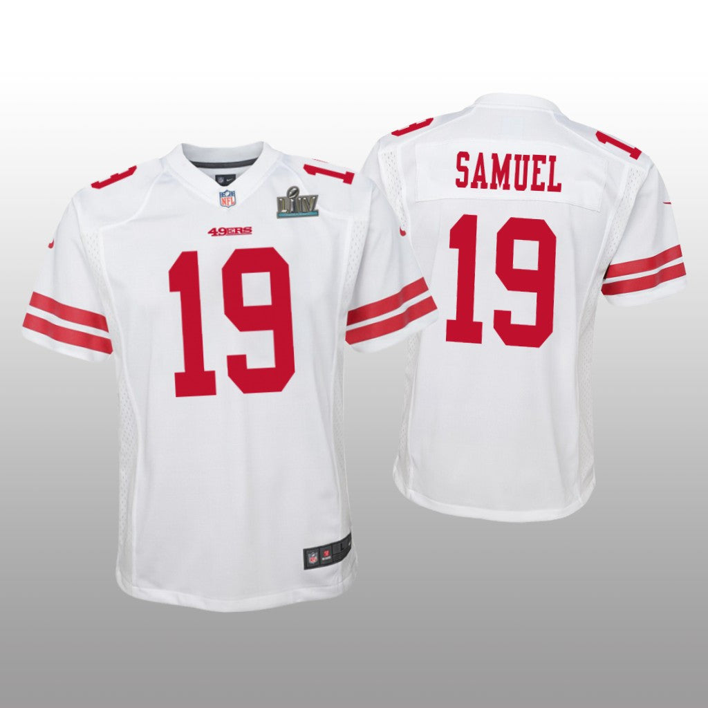 San Francisco 49ers Deebo Samuel White Game Jersey Super Bowl LIV Youth