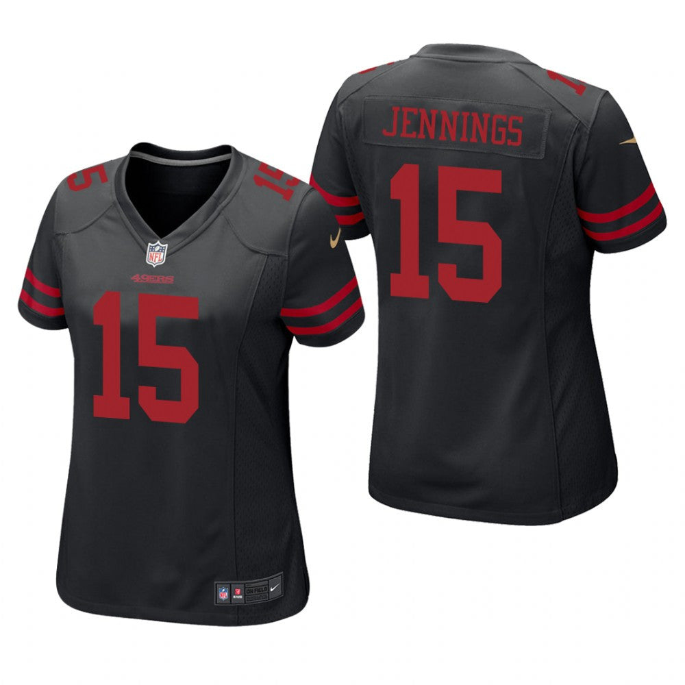 San Francisco 49ers Jauan Jennings Black Jersey Game Women's