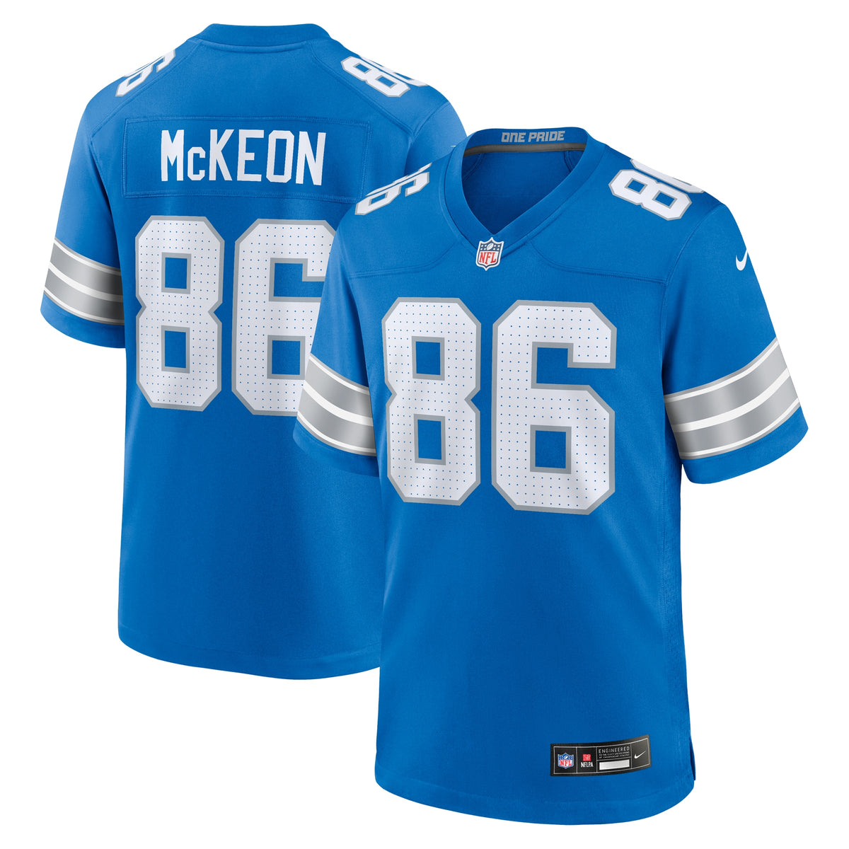 Sean McKeon Detroit Lions Nike Game Jersey Blue