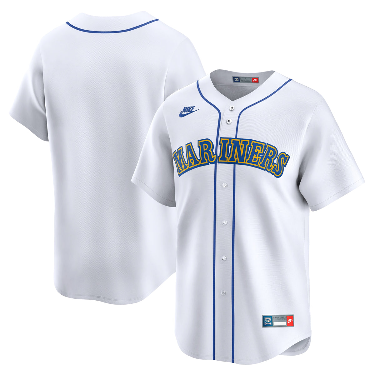 Seattle Mariners Nike Cooperstown Collection Limited Jersey White