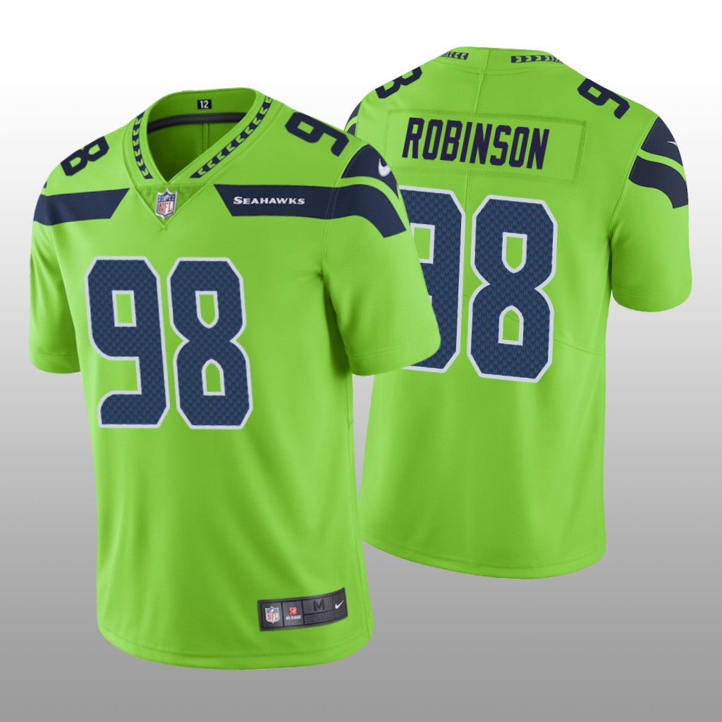 Seattle Seahawks Alton Robinson Green Jersey Color Rush Limited Men's