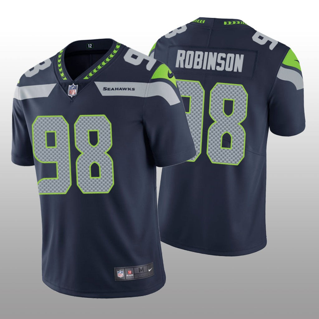 Seattle Seahawks Alton Robinson Navy Jersey Vapor Limited Men's