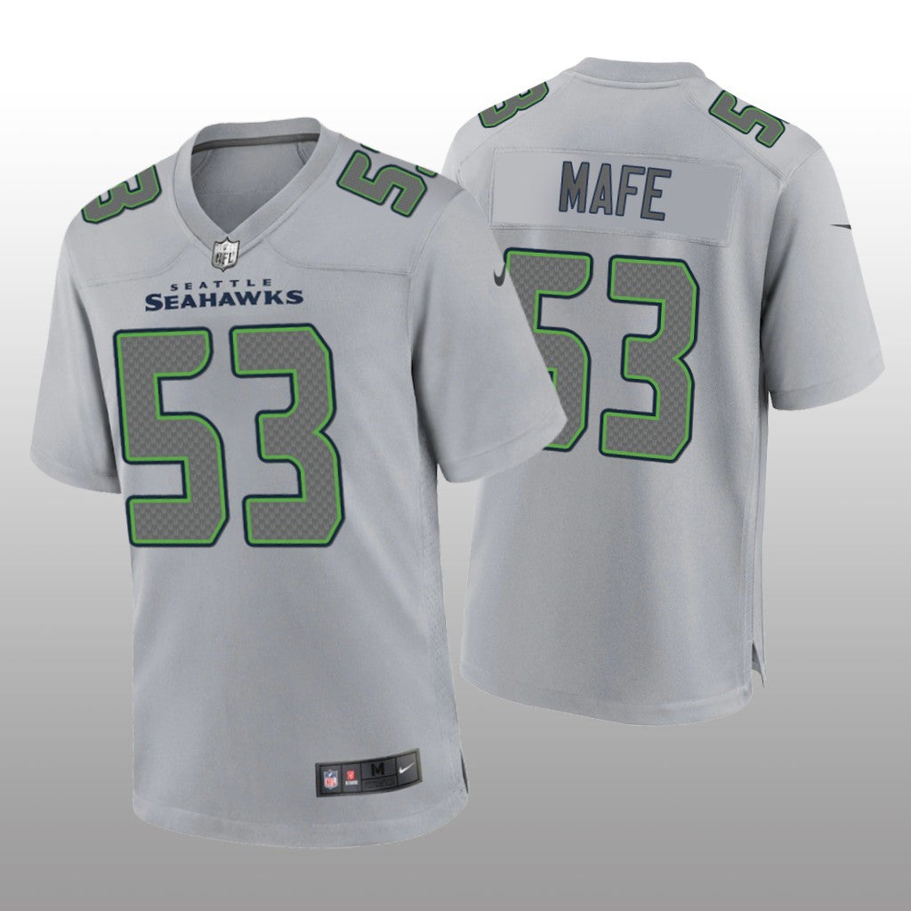Seattle Seahawks Boye Mafe Gray Jersey Atmosphere Fashion Game Men's