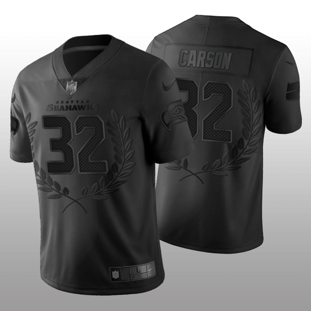 Seattle Seahawks Chris Carson Black Jersey Vapor Limited