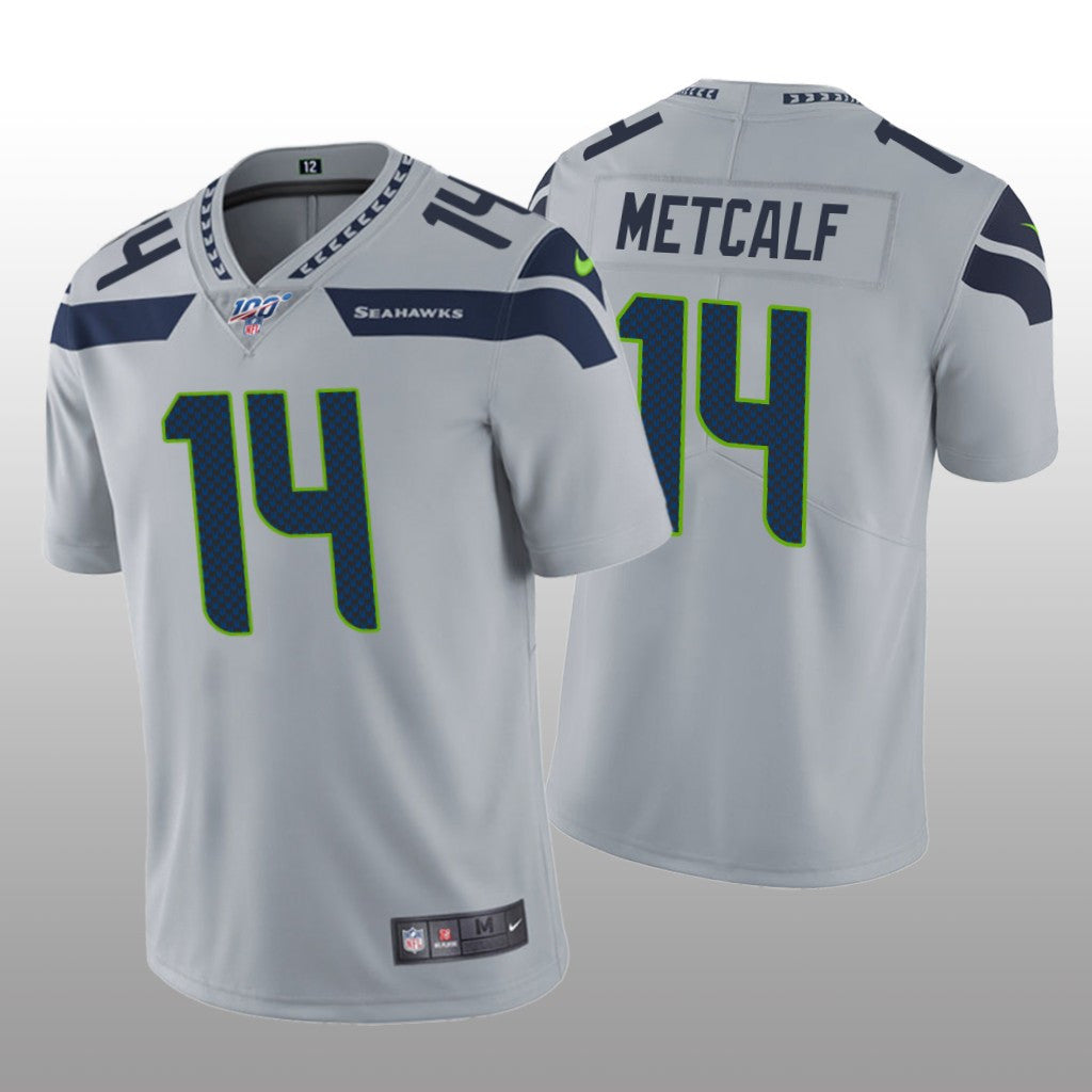 Seattle Seahawks D.K. Metcalf Gray Vapor Limited Jersey 100th Season Men's
