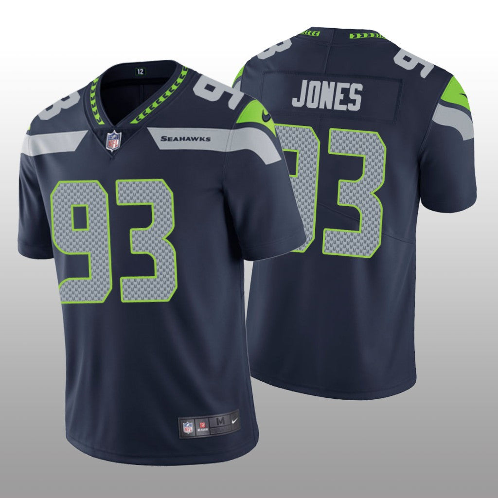 Seattle Seahawks Dre&'mont Jones Navy Jersey Vapor Limited Men's