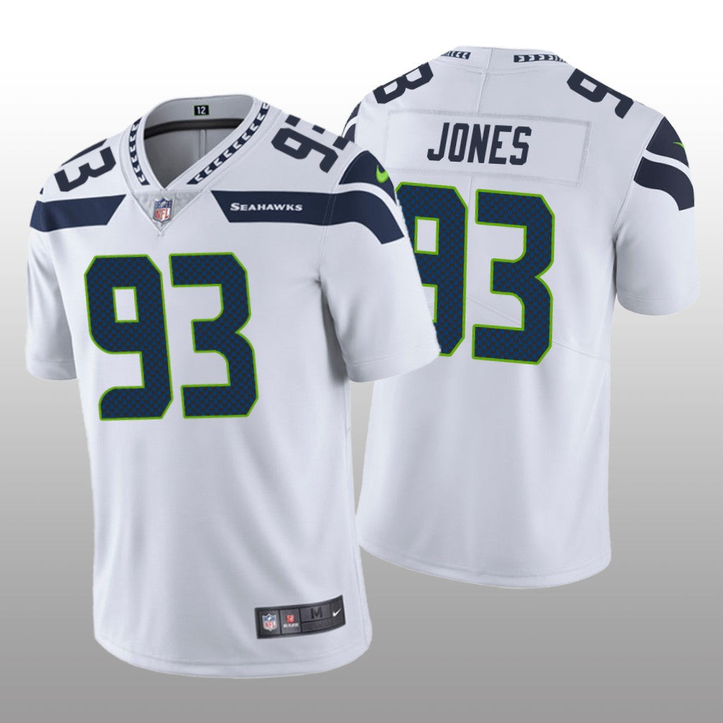 Seattle Seahawks Dre&'mont Jones White Jersey Vapor Limited Men's