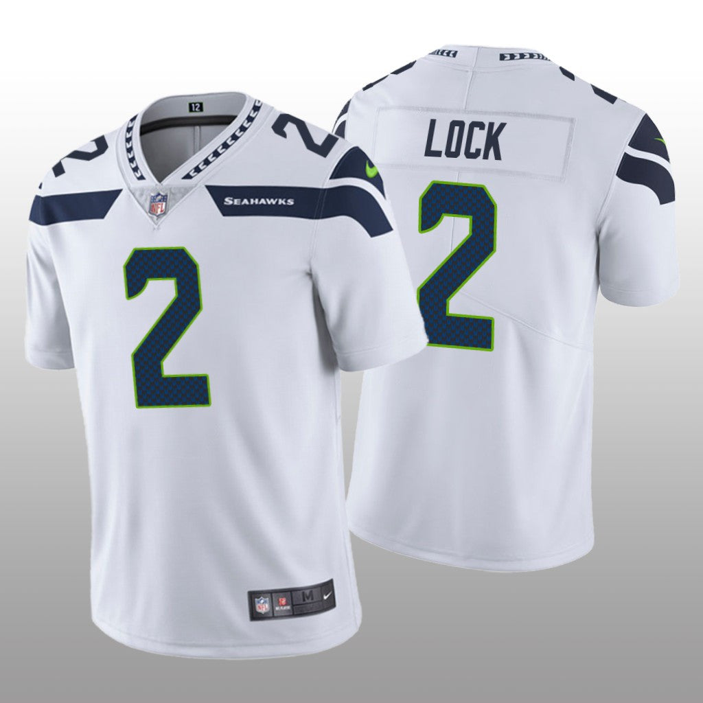 Seattle Seahawks Drew Lock White Jersey Vapor Limited Vapor Limited Men's