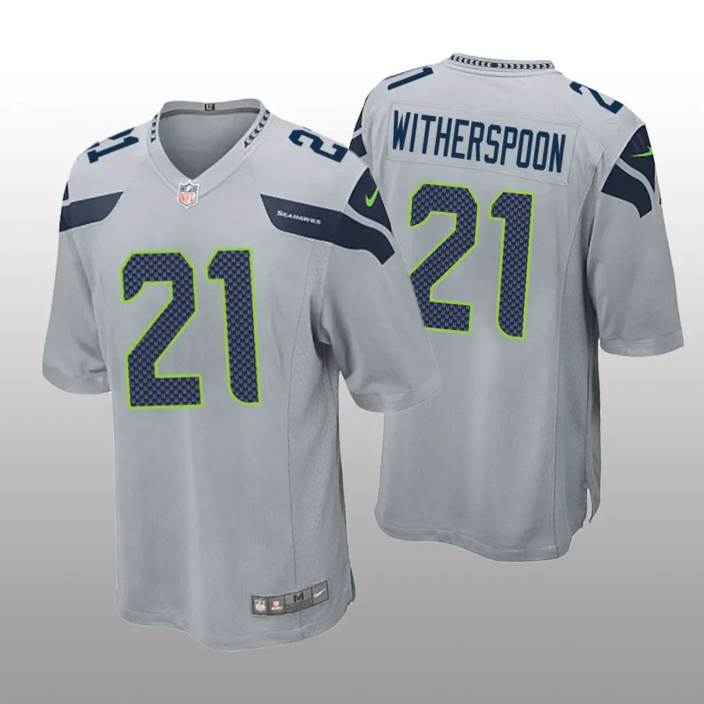 Seattle Seahawks Gray Draft Devon Witherspoon Game Jersey