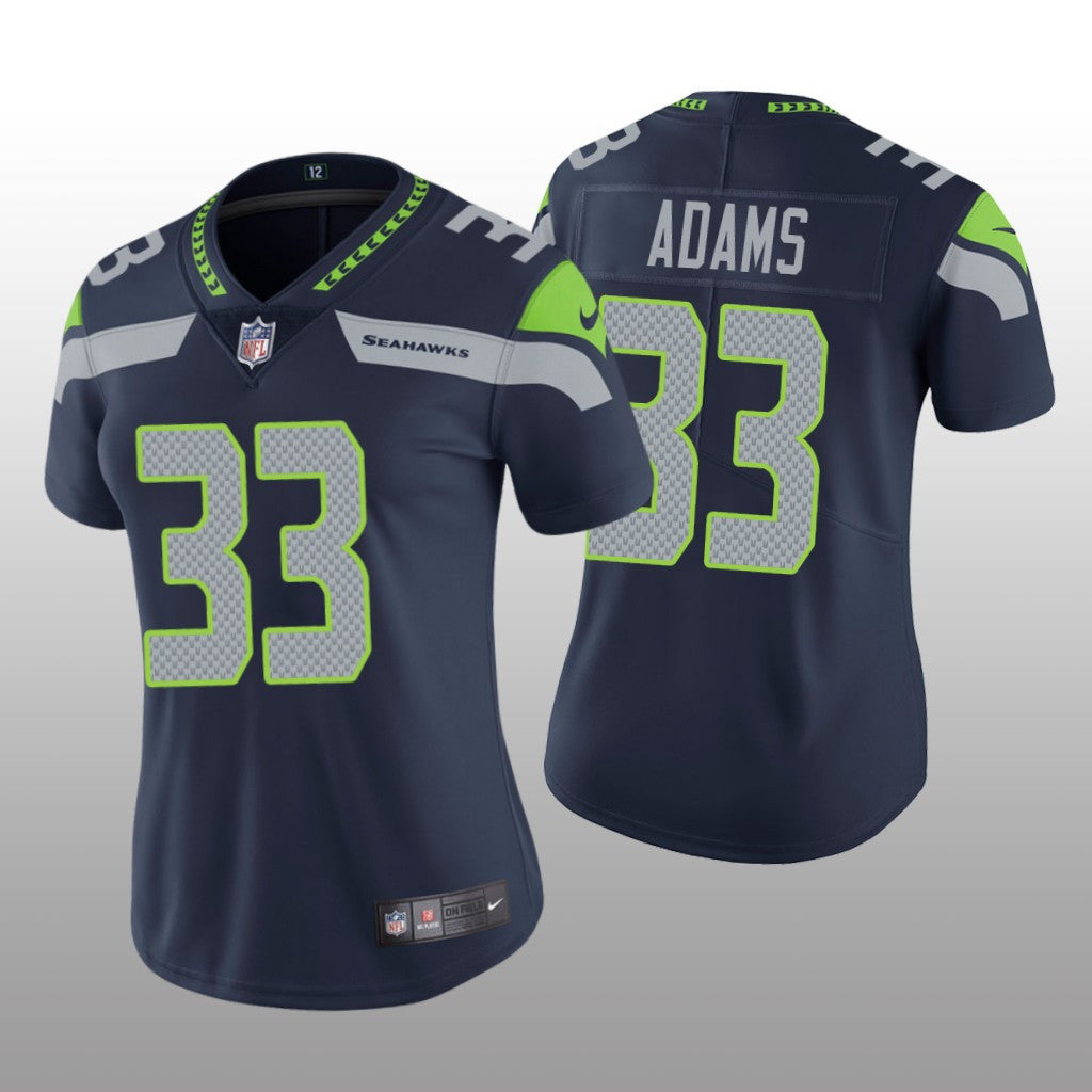 Seattle Seahawks Jamal Adams Navy Jersey Vapor Limited Women's