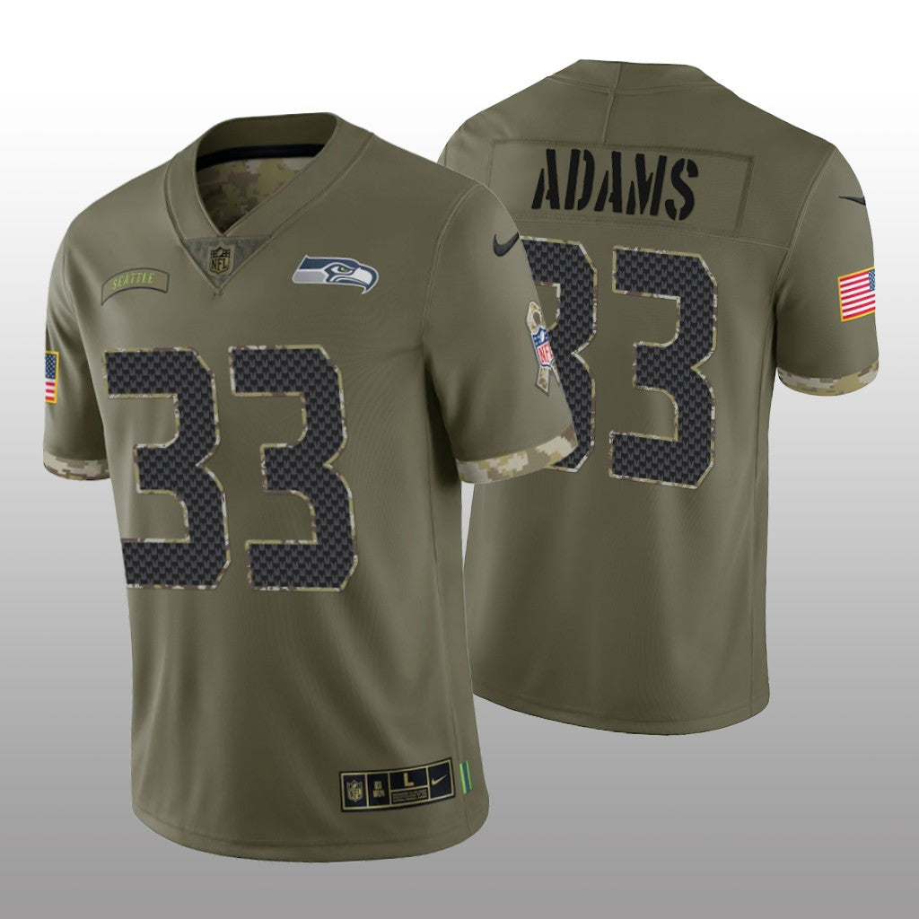 Seattle Seahawks Jamal Adams Olive Limited Jersey Salute To Service Men's