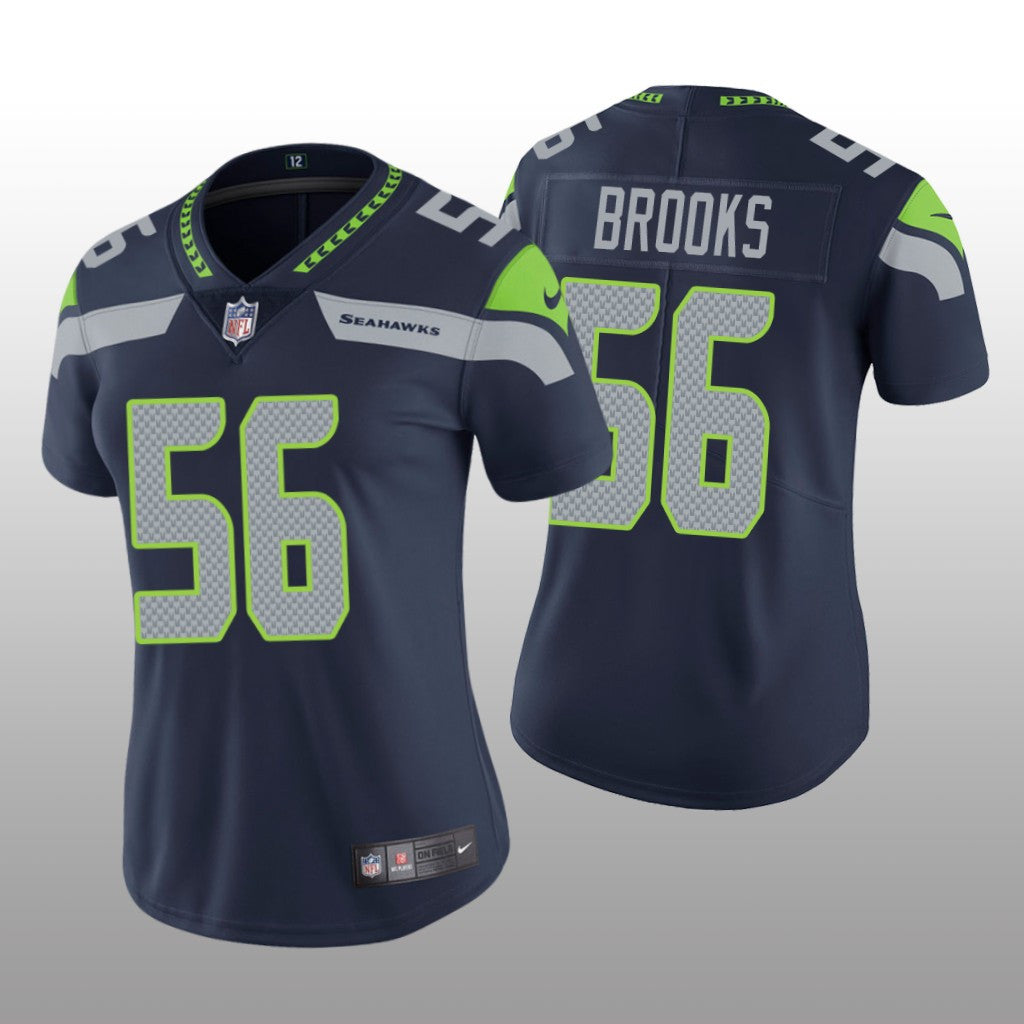 Seattle Seahawks Jordyn Brooks Navy Jersey Vapor Limited Women's