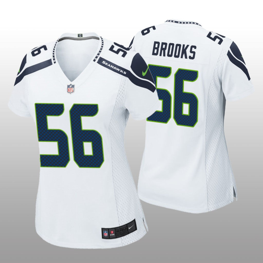 Seattle Seahawks Jordyn Brooks White Jersey Game Women's