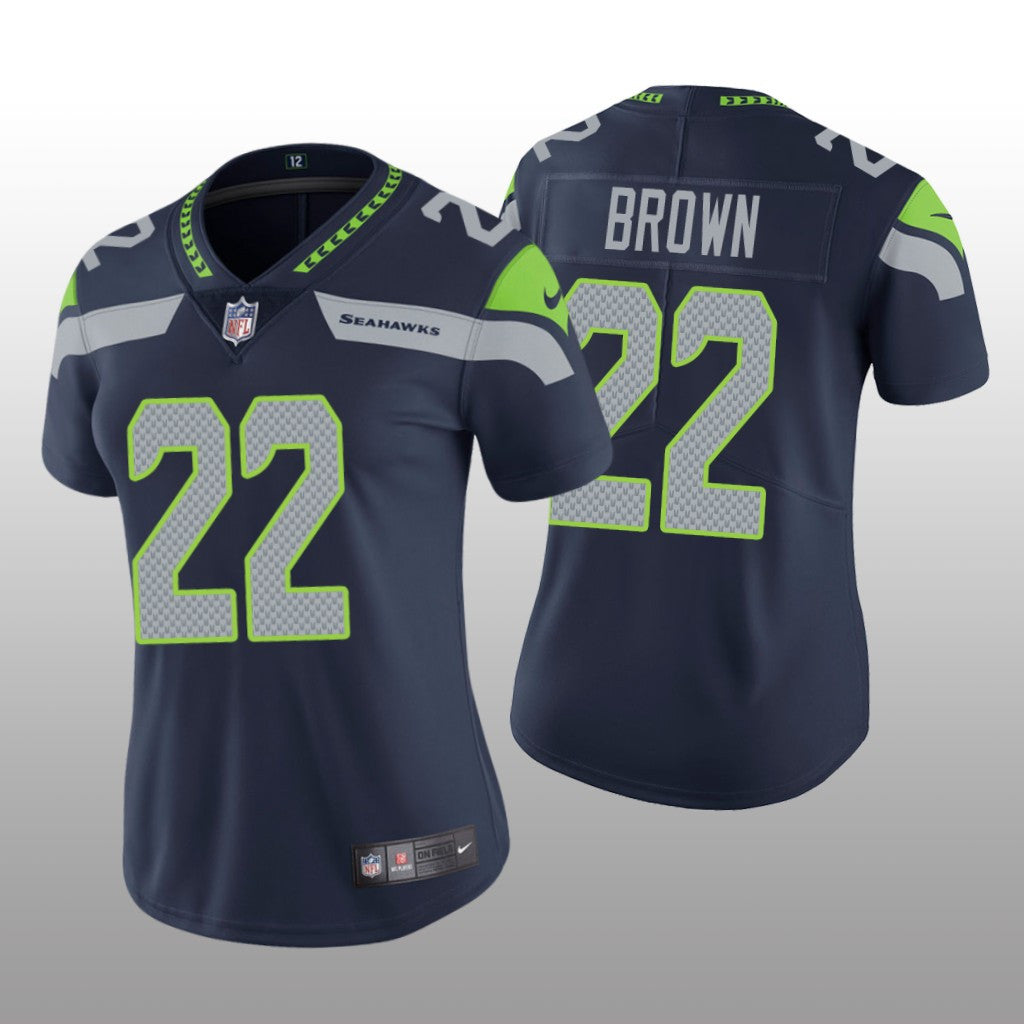 Seattle Seahawks Tre Brown Navy Jersey Vapor Limited Women's