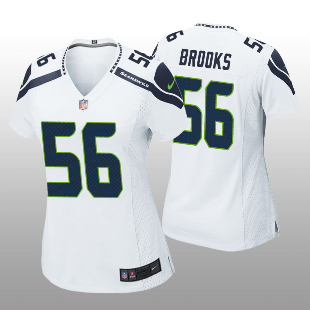 Seattle Seahawks White Draft Jordyn Brooks Game Jersey