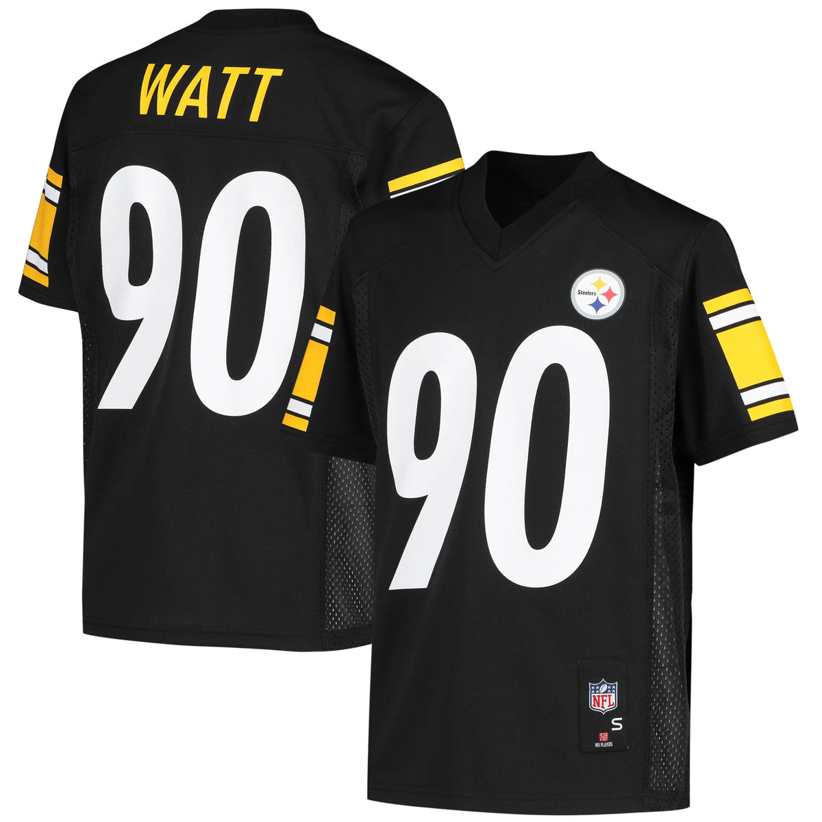 T.J. Watt Pittsburgh Steelers Youth Replica Player Jersey Black
