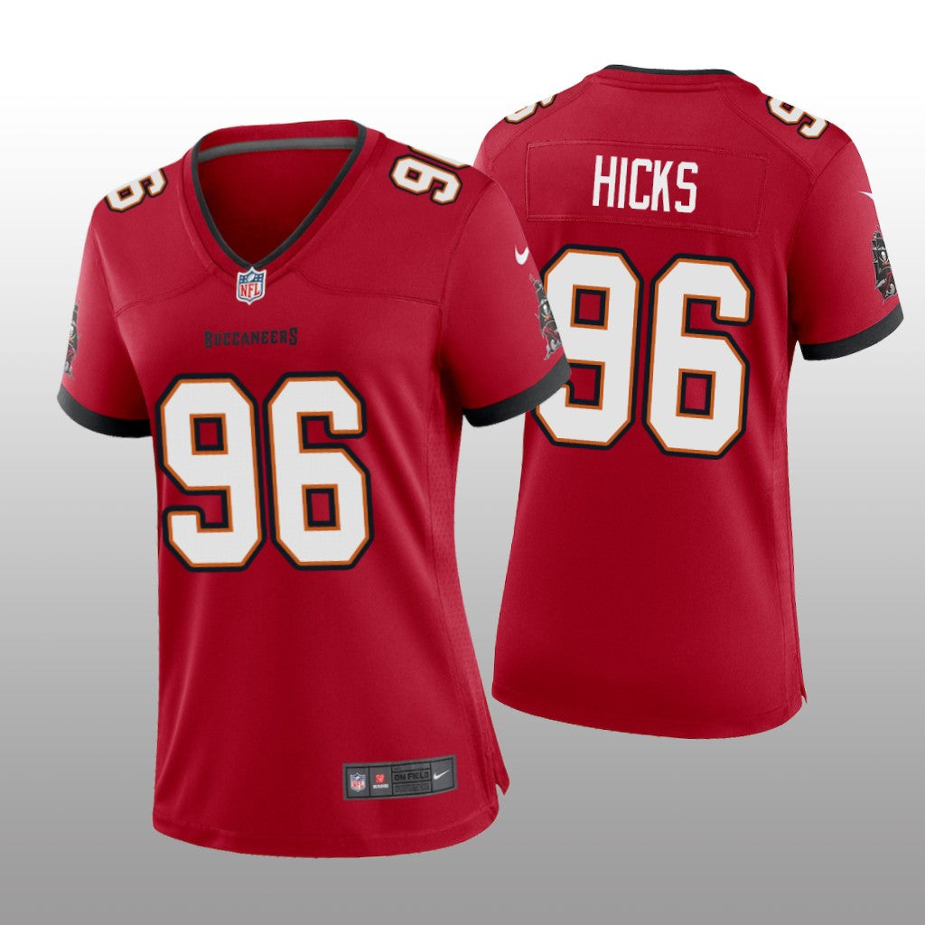 Tampa Bay Buccaneers Akiem Hicks Red Jersey Game Women's