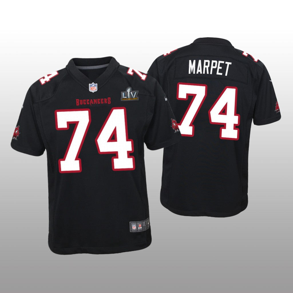 Tampa Bay Buccaneers Ali Marpet Black Game Fashion Jersey Super Bowl LV Youth