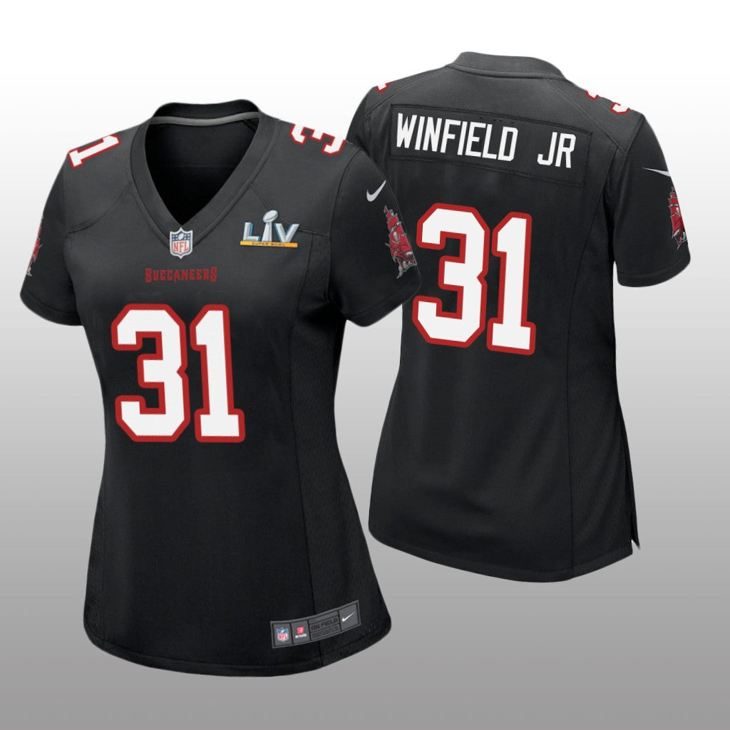 Tampa Bay Buccaneers Antoine Winfield Jr. Black Game Fashion Jersey Super Bowl LV Women's