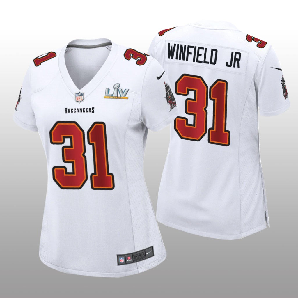 Tampa Bay Buccaneers Antoine Winfield Jr. White Game Fashion Jersey Super Bowl LV Women's