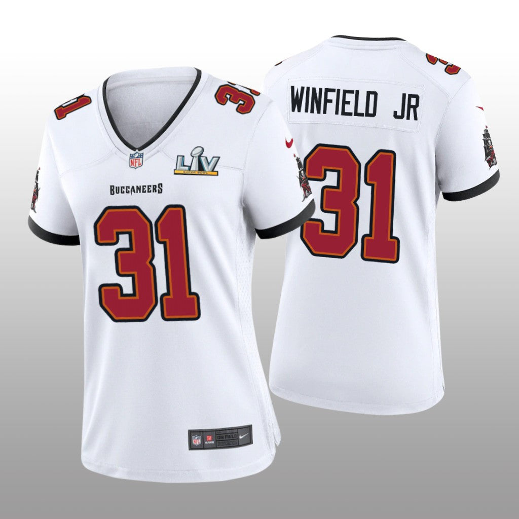 Tampa Bay Buccaneers Antoine Winfield Jr. White Game Jersey Super Bowl LV Women's