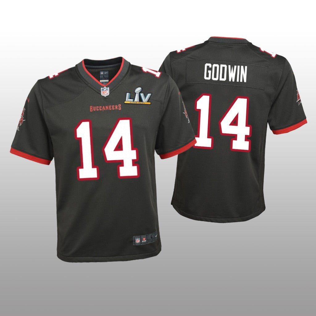 Tampa Bay Buccaneers Chris Godwin Pewter Game Jersey Super Bowl LV Youth
