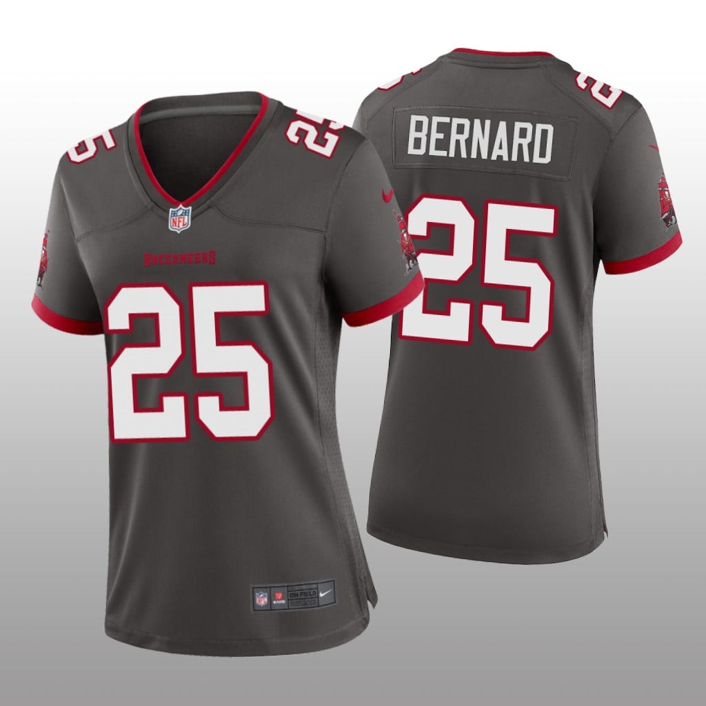 Tampa Bay Buccaneers Giovani Bernard Pewter Jersey Alternate Game Women's