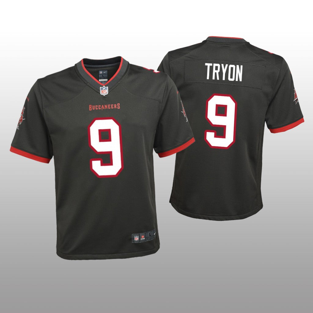 Tampa Bay Buccaneers Joe Tryon Pewter Jersey Alternate Game Youth