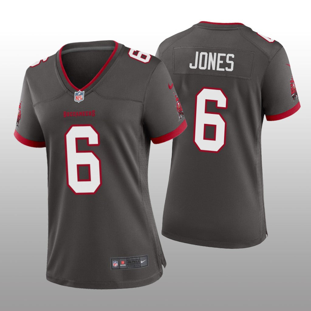 Tampa Bay Buccaneers Julio Jones Pewter Jersey Alternate Game Women's