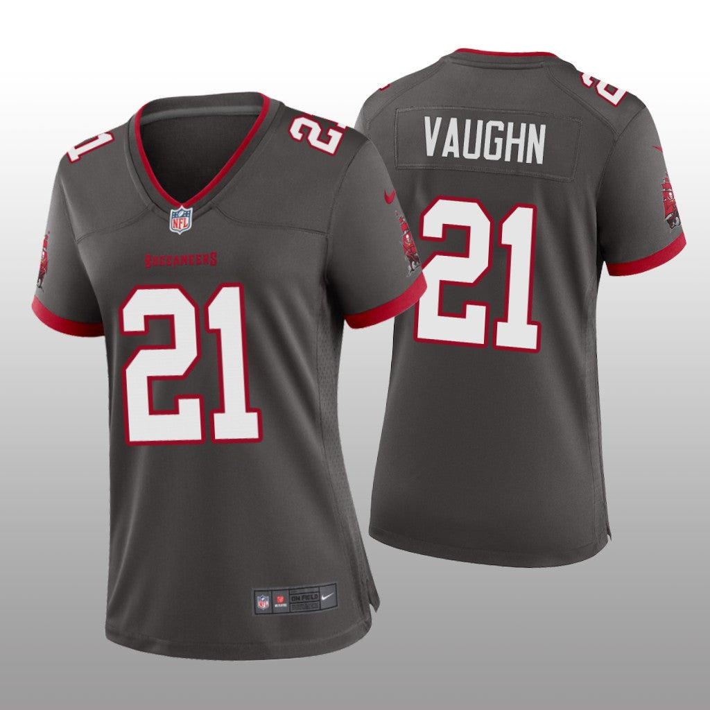 Tampa Bay Buccaneers Ke'shawn Vaughn Pewter Jersey Alternate Game Women's