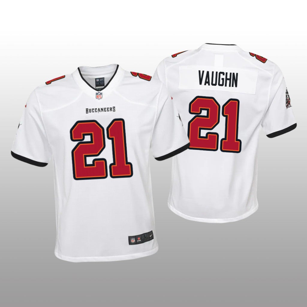 Tampa Bay Buccaneers Ke'shawn Vaughn White Jersey Game Youth