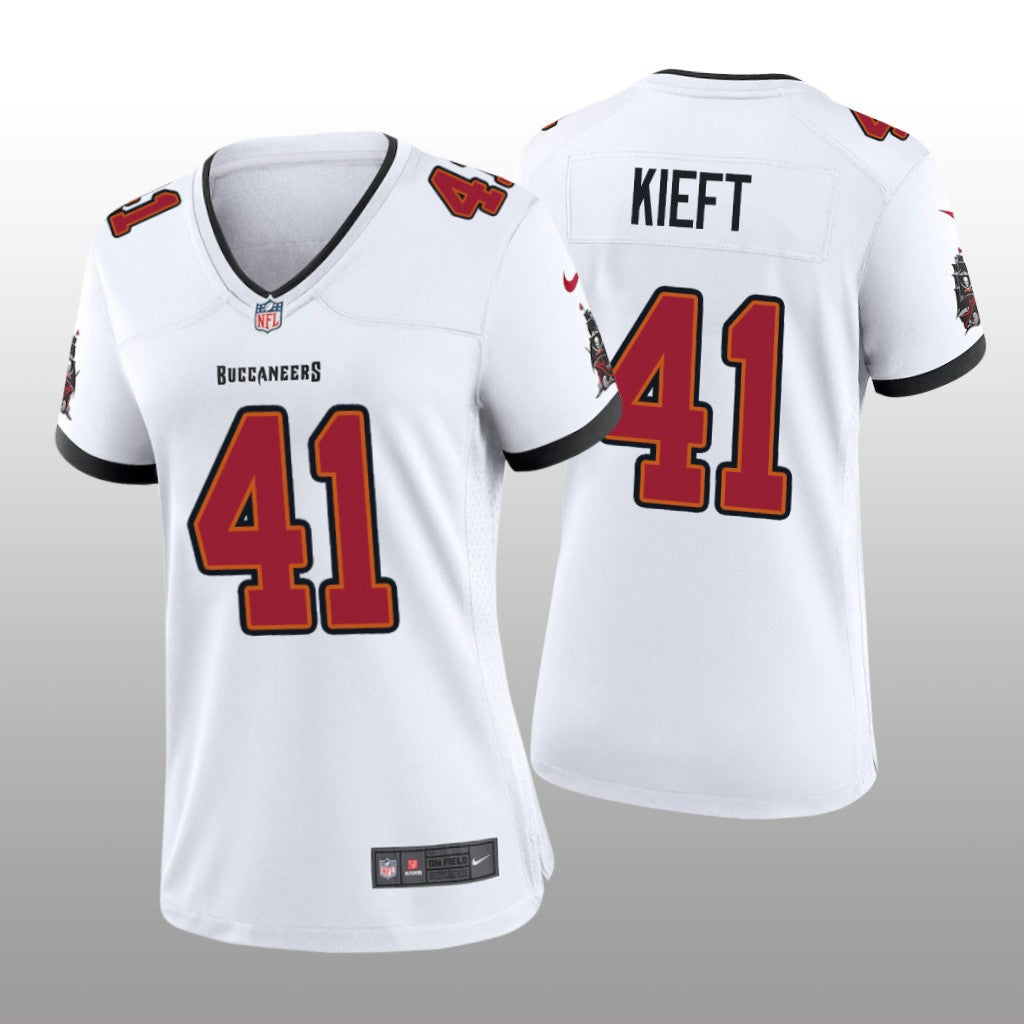Tampa Bay Buccaneers Ko Kieft White Jersey Game Women's