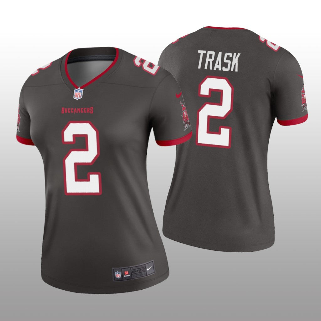 Tampa Bay Buccaneers Kyle Trask Pewter Jersey Legend Women's