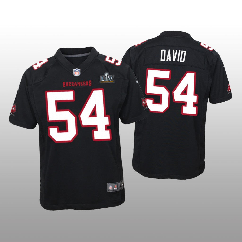 Tampa Bay Buccaneers Lavonte David Black Game Fashion Jersey Super Bowl LV Youth