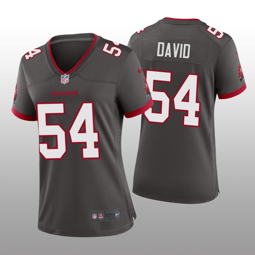 Tampa Bay Buccaneers Lavonte David Pewter Jersey Game Women's