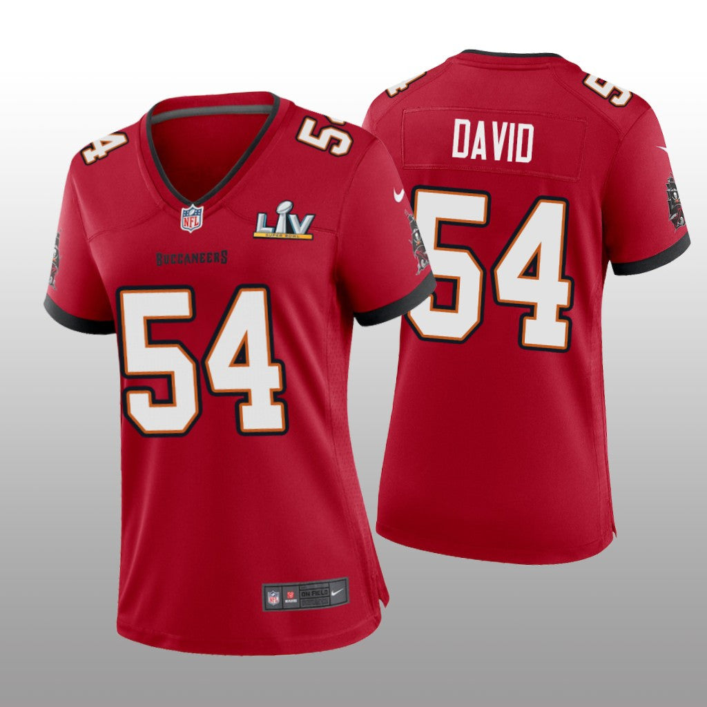 Tampa Bay Buccaneers Lavonte David Red Game Jersey Super Bowl LV Women's