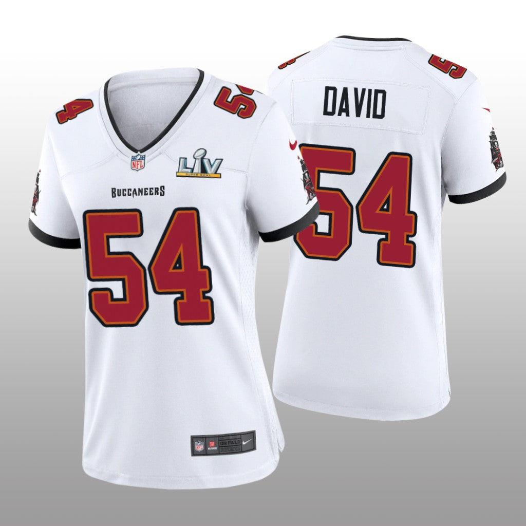Tampa Bay Buccaneers Lavonte David White Game Jersey Super Bowl LV Women's