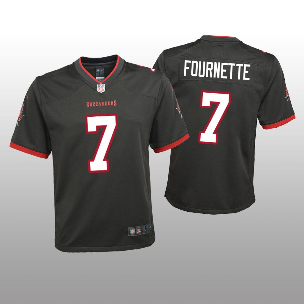 Tampa Bay Buccaneers Leonard Fournette Pewter Jersey Alternate Game Youth
