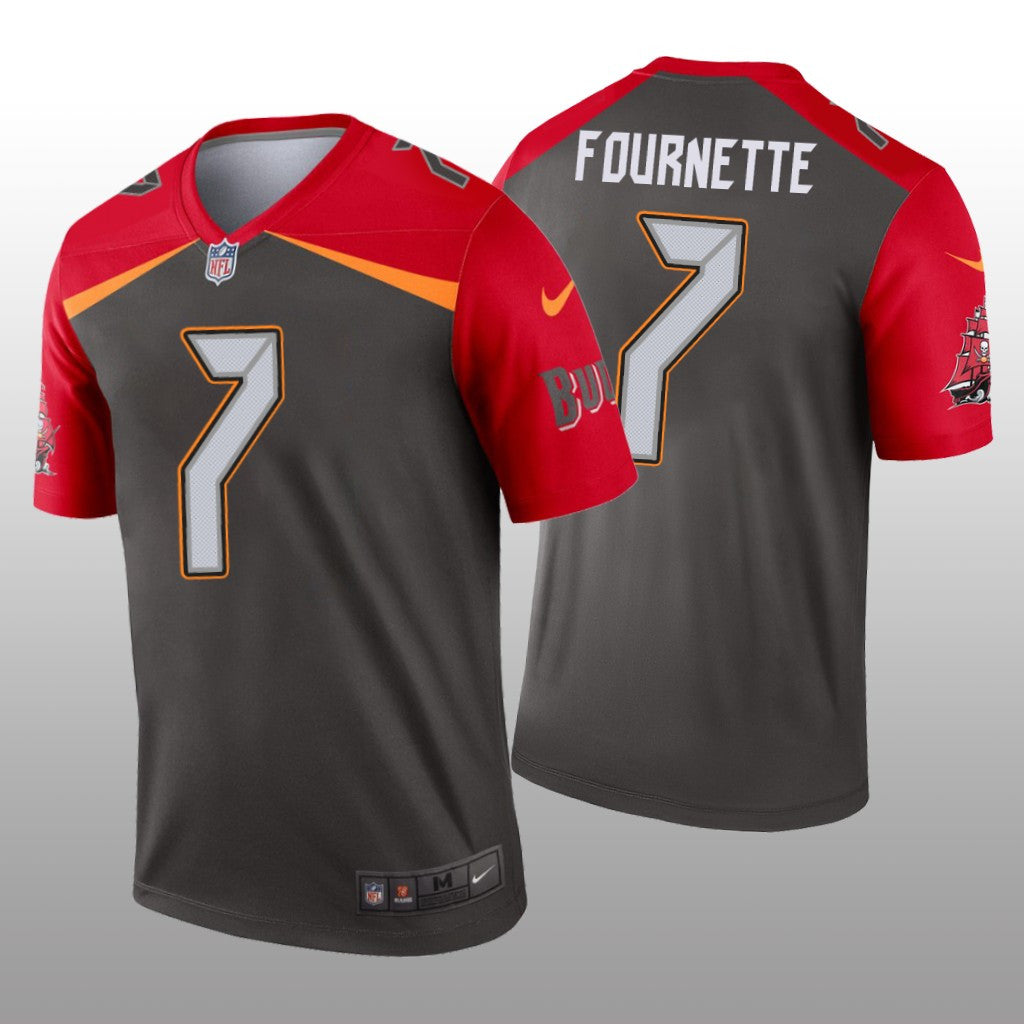 Tampa Bay Buccaneers Leonard Fournette Pewter Jersey Inverted Legend Men's