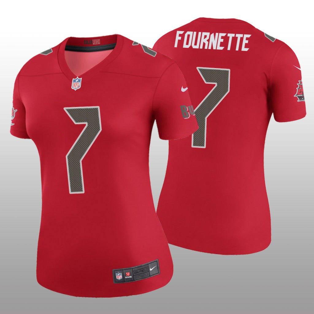 Tampa Bay Buccaneers Leonard Fournette Red Jersey Color Rush Legend Women's