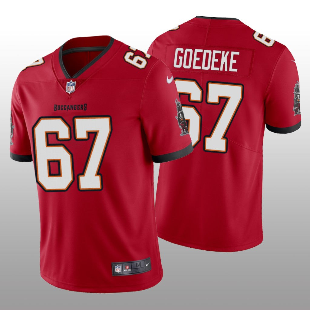 Tampa Bay Buccaneers Luke Goedeke Red Jersey Vapor Limited Men's
