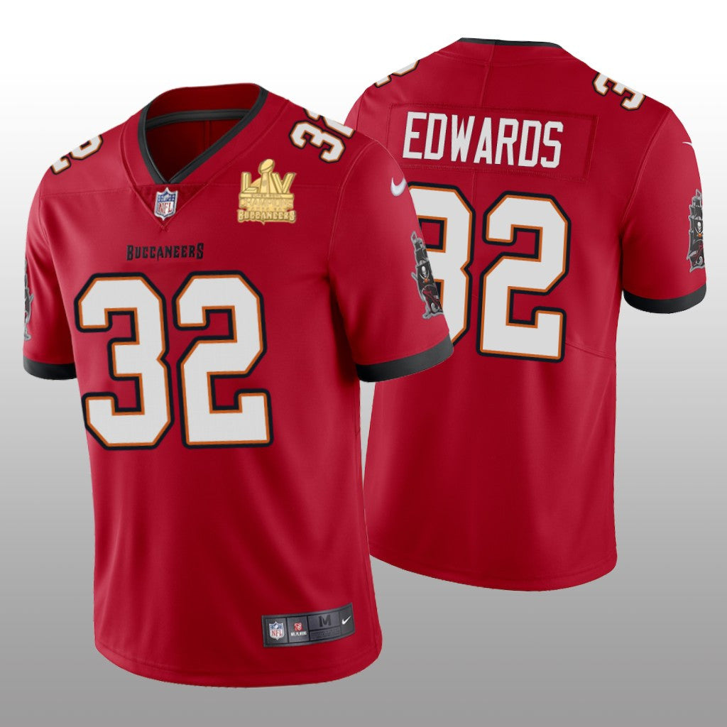 Tampa Bay Buccaneers Mike Edwards Red Vapor Limited Jersey Super Bowl LV Champions Men's