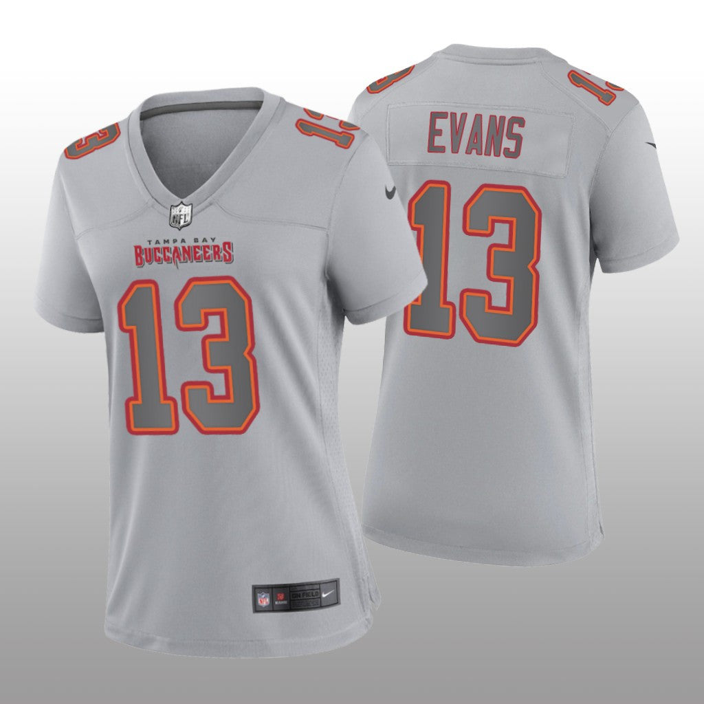 Tampa Bay Buccaneers Mike Evans Gray Jersey Atmosphere Fashion Game Women's
