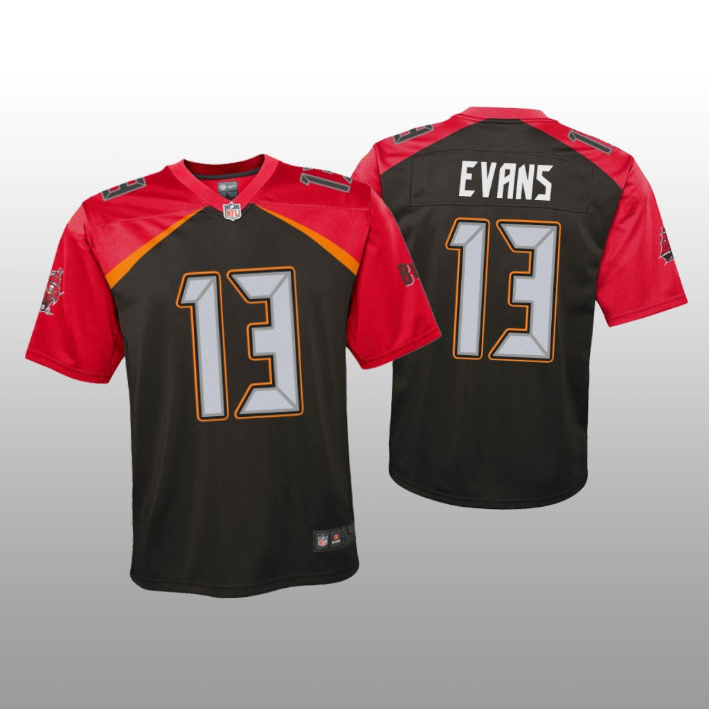 Tampa Bay Buccaneers Mike Evans Pewter Jersey Inverted Game Youth