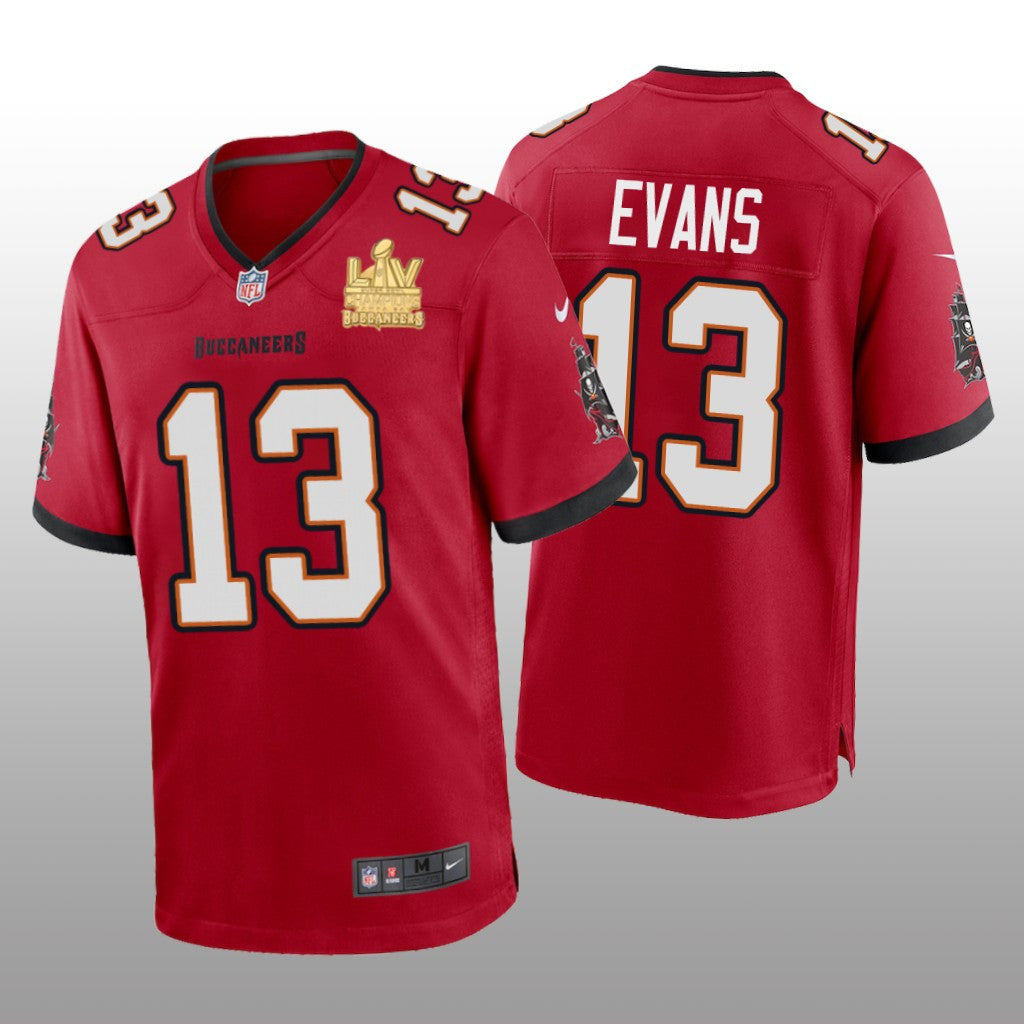 Tampa Bay Buccaneers Mike Evans Red Game Jersey Super Bowl LV Champions Men's