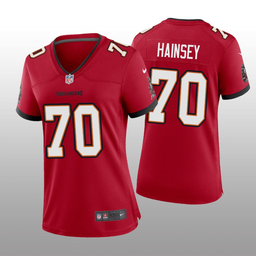 Tampa Bay Buccaneers Robert Hainsey Red Jersey Game Women's