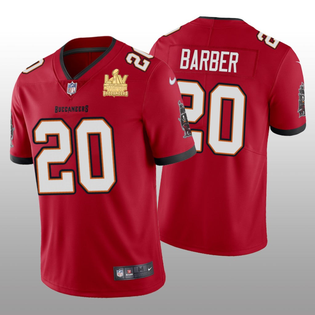 Tampa Bay Buccaneers Ronde Barber Red Vapor Limited Jersey Super Bowl LV Champions Men's